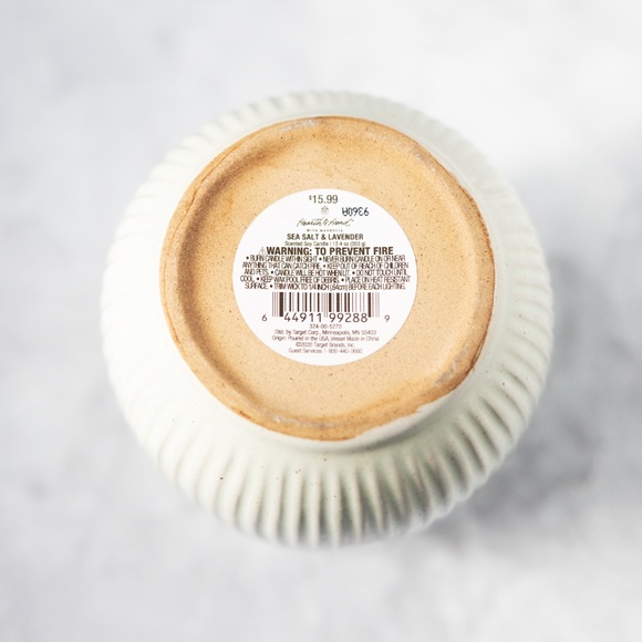 Pale light mint green Hearth Hand Magnolia pottery candle holder planter vase - Picture 2 of 8